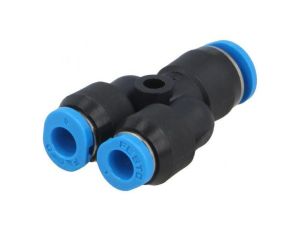 Trójnik redukcyjna,wtykowa -0,95-6bar polimer Øwyj 4mm 153374