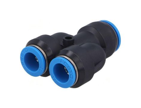 Trójnik redukcyjna,wtykowa -0,95-6bar polimer Øwyj 12mm 190708