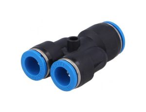 Trójnik redukcyjna,wtykowa -0,95-6bar polimer Øwyj 10mm 153156