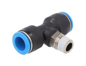 Trójnik gwintowana,wtykowa -0,95-6bar Gwint R 1/4 12mm 190669