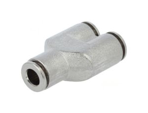 Trójnik wtykowa -0,95-20bar mosiądz niklowany NPQH Øwyj 6mm 578410