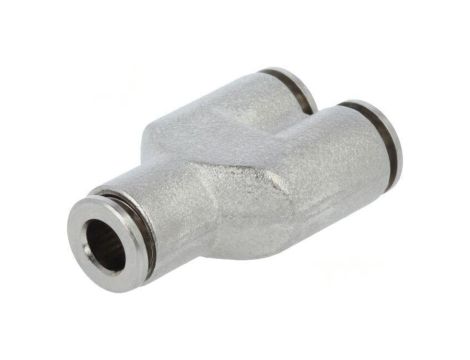 Trójnik wtykowa -0,95-20bar mosiądz niklowany NPQH Øwyj 6mm 578410