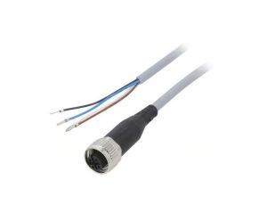 Kabel do czujników/automatyki M12 PIN 4 proste 2,5m wtyk 550326