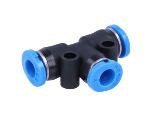 Złączka wtykowa rozgałęźna T -0,95-6bar PBT QSM Øwyj 4mm 153366