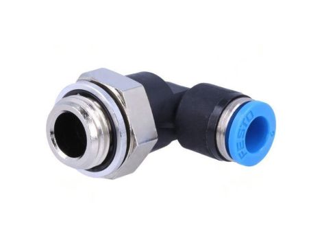 Złączka wtykowa kątowa 90 -0,95-6bar Uszczelka kauczuk NBR 186118