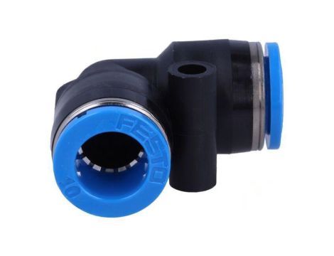 Złączka wtykowa kątowa 90 -0,95-6bar Uszczelka kauczuk NBR 153073