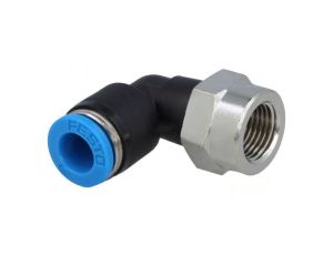 Złączka wtykowa gwintowana,kątowa 90 -0,95-6bar QS -10-80C 153274