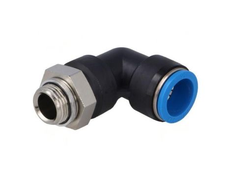 Złączka wtykowa gwintowana,kątowa 90 -0,95-6bar QS -10-80C 186348