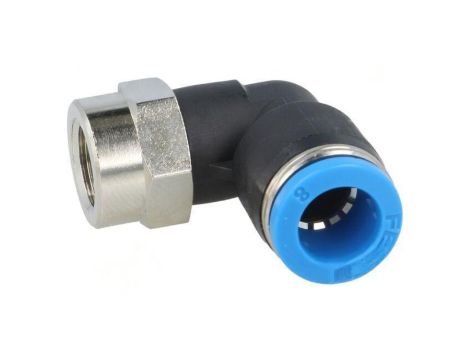 Złączka wtykowa gwintowana,kątowa 90 -0,95-6bar QS -10-80C 153276