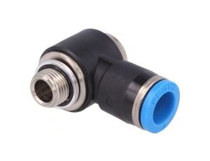 Złączka wtykowa gwintowana,kątowa 90 -0,95-6bar QS -10-80C 186150