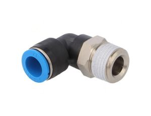 Złączka wtykowa kątowa 90 -0,95-6bar Uszczelka kauczuk NBR 153054