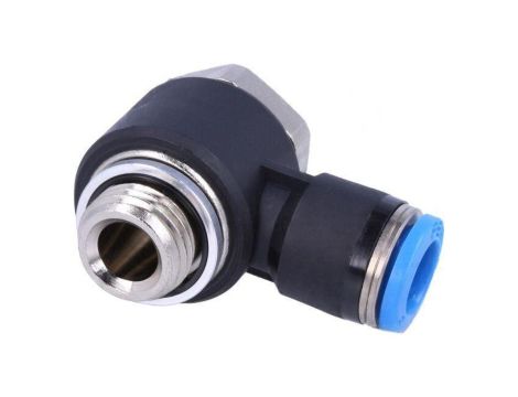 Złączka wtykowa kątowa 90 -0,95-6bar Uszczelka kauczuk NBR 186141