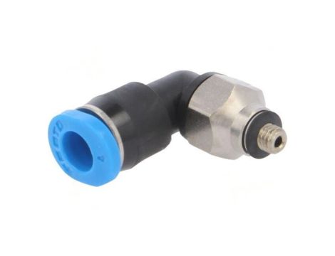 Złączka wtykowa kątowa 90 -0,95-6bar Uszczelka kauczuk NBR 153332