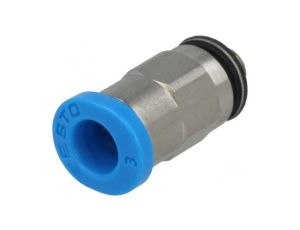 Złączka wtykowa gwintowana,prosta -0,95-6bar Gwint M3 153301