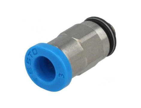 Złączka wtykowa gwintowana,prosta -0,95-6bar Gwint M3 153301