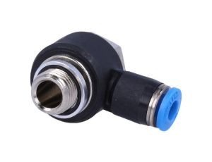 Złączka wtykowa kątowa 90 -0,95-6bar Uszczelka kauczuk NBR 186137