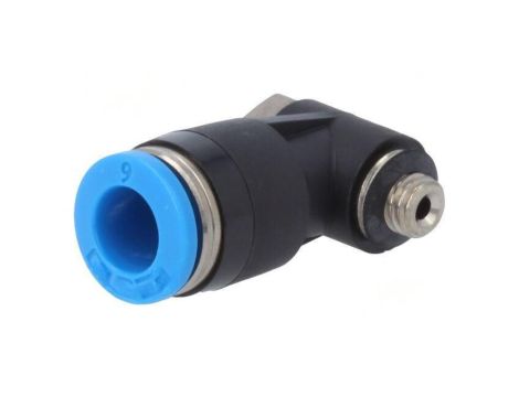Złączka wtykowa kątowa 90 -0,95-6bar Uszczelka kauczuk NBR 190666