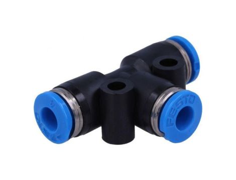 Złączka wtykowa prosta,rozgałęźna T -0,95-6bar PBT QS 153128
