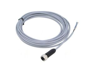 Kabel do czujników/automatyki M12 PIN 3 proste 5m wtyk 4A NEBA-M12G5-U-5-N-LE3