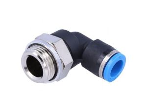 Złączka wtykowa kątowa 90 -0,95-6bar Uszczelka kauczuk NBR 186121