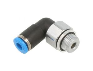 Złączka wtykowa gwintowana,kątowa 90 -0,95-6bar 0-60C 186285