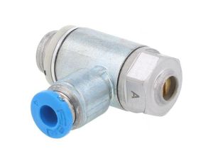 Zawór dławiąco-zwrotny 0,2-10bar odlew cynkowy chromowany 193143