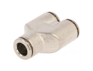 Trójnik wtykowa -0,95-20bar mosiądz niklowany NPQH Øwyj 8mm 578411