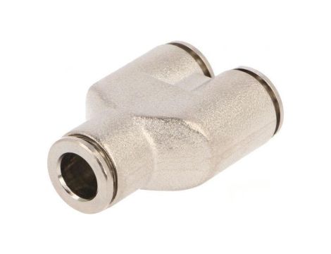 Trójnik wtykowa -0,95-20bar mosiądz niklowany NPQH Øwyj 8mm 578411