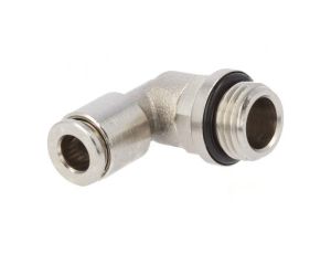 Złączka wtykowa kątowa 90 -0,95-16bar mosiądz niklowany 558711