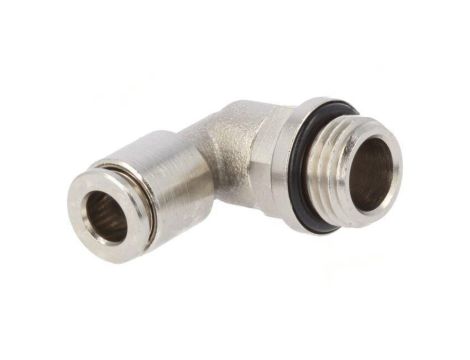 Złączka wtykowa kątowa 90 -0,95-16bar mosiądz niklowany 558711