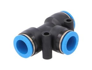 Złączka wtykowa prosta,rozgałęźna T -0,95-6bar PBT QS 153132