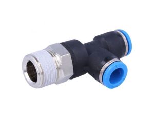 Złączka wtykowa prosta,rozgałęźna T -0,95-6bar PBT QS 8mm 153122