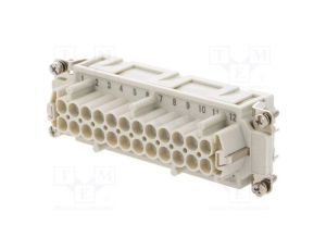 Złącze HDC wkładka stykowa żeńskie GWconnect PIN 24 16A 500V 93601-0291
