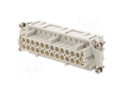 Złącze HDC wkładka stykowa żeńskie GWconnect PIN 24 16A 500V 93601-0291