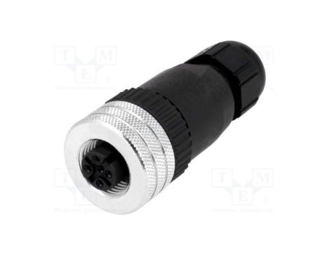 Złącze M12 wtyk PIN 5 żeńskie Micro-Change proste IP67 4A 1200710041