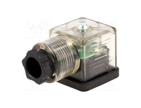 Złącze zaworowe wtyk format A 18mm żeńskie PIN 3 24V mPm 1210640545