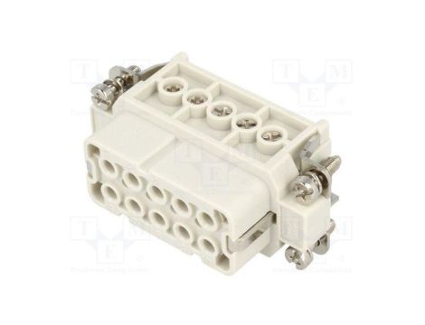 Złącze HDC wkładka stykowa żeńskie GWconnect PIN 10 16A 250V 93601-0137