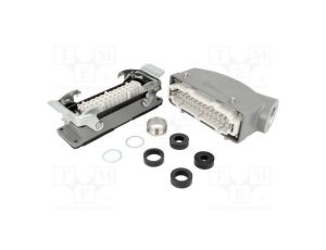 Złącze HDC męskie + żeńskie GWconnect PIN 24 16A 500V 24+PE 93603-0090