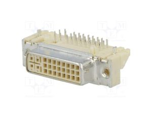 Złącze DVI-I gniazdo MicroCross DVI PIN 29 złocony THT 74320-1000