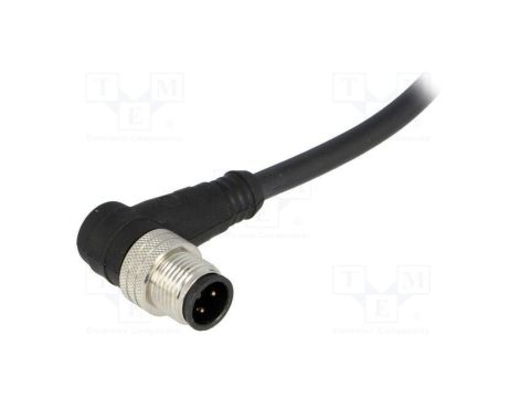 Złącze M12 wtyk męskie Micro-Change PIN 4 kątowe 90 4A 250V 120006-1975