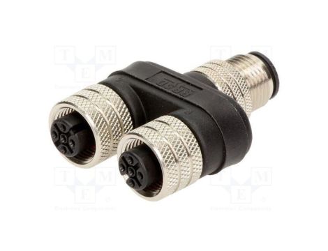 Trójnik M12 męski M12 żeński x2 kod A-DeviceNet / CANopen 1200680137