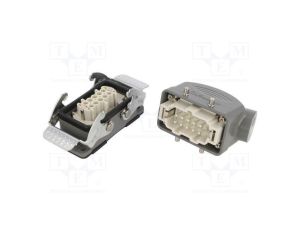 Złącze HDC męskie + żeńskie GWconnect PIN 10 16A 500V 10+PE 93603-0057