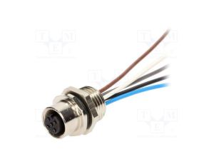 Złącze M12 gniazdo PIN 5 żeńskie Micro-Change 250V proste 1200700229