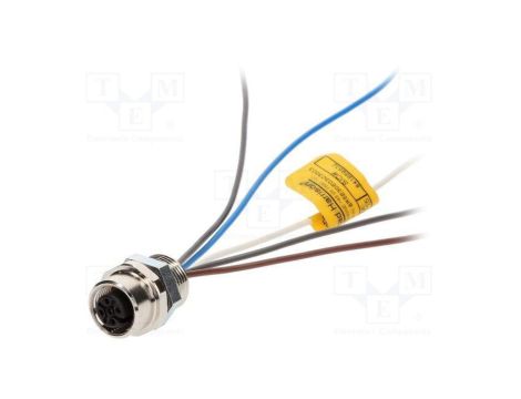 Złącze M12 gniazdo PIN 5 żeńskie Micro-Change 250V proste 1200110033