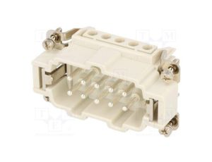 Złącze HDC wkładka stykowa męskie GWconnect PIN 10 16A 500V 93601-0238
