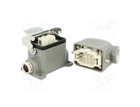 Złącze HDC męskie + żeńskie GWconnect PIN 6 16A 500V 6+PE 93603-0046