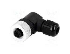 Złącze M12 wtyk PIN 5 żeńskie Micro-Change kątowe 90 IP67 1200710044