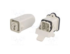Złącze HDC męskie + żeńskie GWconnect PIN 5 10A 400V 4+PE 93603-0027