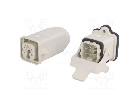 Złącze HDC męskie + żeńskie GWconnect PIN 5 10A 400V 4+PE 93603-0027