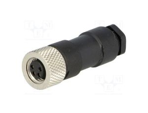 Złącze M8 żeńskie PIN 4 4A 60V IP67 Nano-Change proste wtyk 1200910007